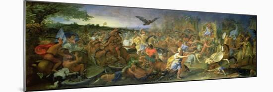 The Battle of Arbela 331 BC, circa 1673-Charles Le Brun-Mounted Giclee Print