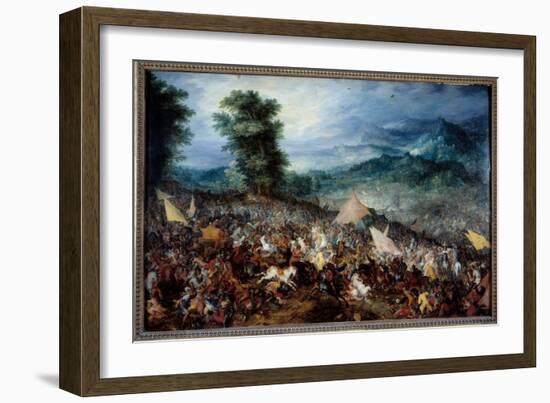 The Battle of Arbels (Or Issos) Alexander the Great (356-323 Bc) and His Army during the Battle of-Jan the Elder Brueghel-Framed Giclee Print
