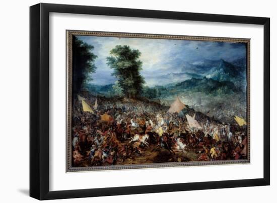 The Battle of Arbels (Or Issos) Alexander the Great (356-323 Bc) and His Army during the Battle of-Jan the Elder Brueghel-Framed Giclee Print