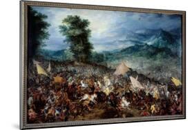 The Battle of Arbels (Or Issos) Alexander the Great (356-323 Bc) and His Army during the Battle of-Jan the Elder Brueghel-Mounted Giclee Print