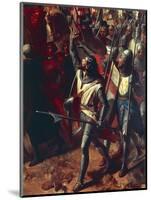 The Battle of Ascalon Between Godfrey of Bouillon and Al Afdal's Egyptians-Charles-Philippe Lariviere-Mounted Giclee Print