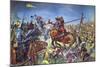 The Battle of Bannockburn-Mike White-Mounted Giclee Print