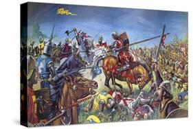 The Battle of Bannockburn-Mike White-Stretched Canvas