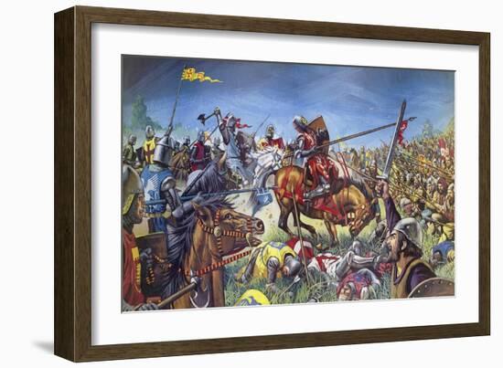 The Battle of Bannockburn-Mike White-Framed Giclee Print