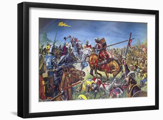 The Battle of Bannockburn-Mike White-Framed Giclee Print