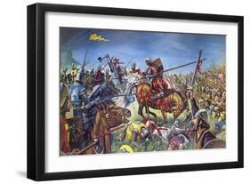 The Battle of Bannockburn-Mike White-Framed Giclee Print