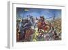 The Battle of Bannockburn-Mike White-Framed Giclee Print