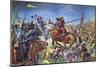 The Battle of Bannockburn-Mike White-Mounted Giclee Print