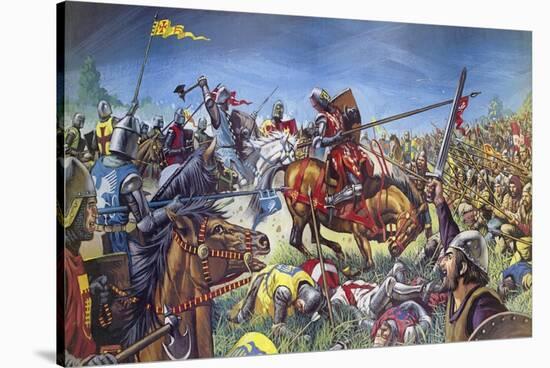 The Battle of Bannockburn-Mike White-Stretched Canvas