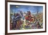 The Battle of Bannockburn-Mike White-Framed Giclee Print