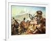 The Battle of Blauwkrantz, 1838-Thomas Baines-Framed Giclee Print