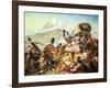 The Battle of Blauwkrantz, 1838-Thomas Baines-Framed Giclee Print