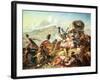 The Battle of Blauwkrantz, 1838-Thomas Baines-Framed Giclee Print