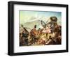 The Battle of Blauwkrantz, 1838-Thomas Baines-Framed Giclee Print