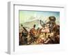 The Battle of Blauwkrantz, 1838-Thomas Baines-Framed Giclee Print