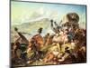 The Battle of Blauwkrantz, 1838-Thomas Baines-Mounted Giclee Print