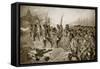The Battle of Blenheim: Storming the Village-Richard Caton Woodville II-Framed Stretched Canvas