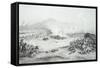 The Battle of Blood River, December 16, 1838, the Great Trek, South Africa-null-Framed Stretched Canvas