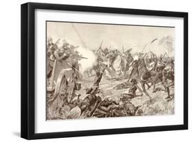 The Battle of Blood River-Richard Caton Woodville-Framed Art Print