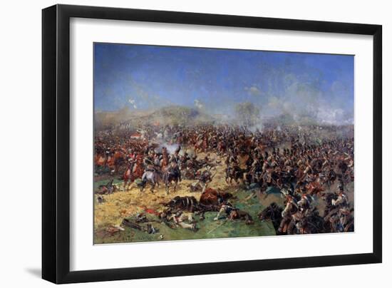 The Battle of Borodino on August 26, 1812. Third French Attack, 1913-Franz Roubaud-Framed Premium Giclee Print