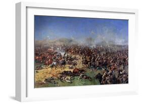 The Battle of Borodino on August 26, 1812. Third French Attack, 1913-Franz Roubaud-Framed Giclee Print