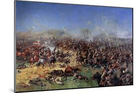 The Battle of Borodino on August 26, 1812. Third French Attack, 1913-Franz Roubaud-Mounted Giclee Print