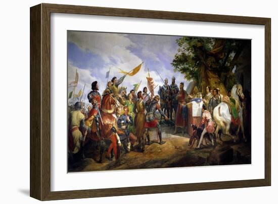 The Battle of Bouvines, 27th July 1214, 1827-Horace Vernet-Framed Giclee Print