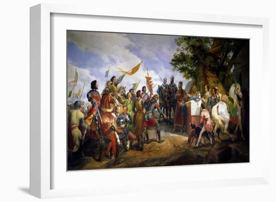 The Battle of Bouvines, 27th July 1214, 1827-Horace Vernet-Framed Giclee Print