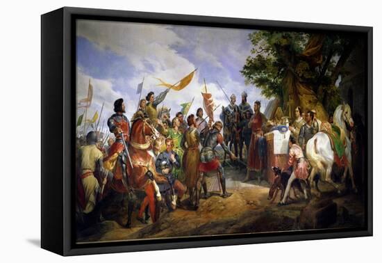 The Battle of Bouvines, 27th July 1214, 1827-Horace Vernet-Framed Stretched Canvas