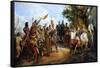 The Battle of Bouvines on 27 July 1214-Horace Vernet-Framed Stretched Canvas