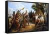 The Battle of Bouvines on 27 July 1214-Horace Vernet-Framed Stretched Canvas