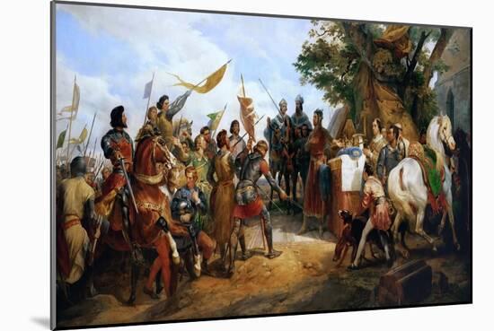 The Battle of Bouvines on 27 July 1214-Horace Vernet-Mounted Giclee Print