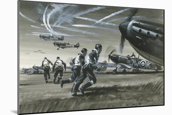 The Battle of Britain-Wilf Hardy-Mounted Giclee Print