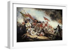 The Battle of Bunker Hill-John Trumbull-Framed Art Print