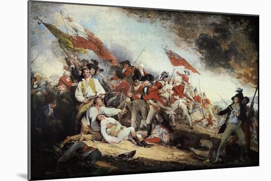 The Battle of Bunker Hill-John Trumbull-Mounted Art Print
