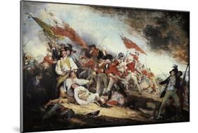 The Battle of Bunker Hill-John Trumbull-Mounted Art Print