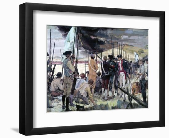 The Battle of Bunker Hill-null-Framed Premium Giclee Print