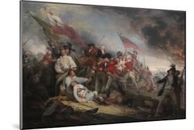 The Battle of Bunker's Hill on June 17th 1775-John Trumbull-Mounted Giclee Print