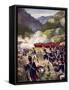 The Battle of Busaco, 1810-E. A. Dyer-Framed Stretched Canvas