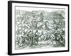 The Battle of Cajamarca, 1532-Theodor de Bry-Framed Giclee Print