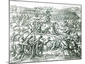 The Battle of Cajamarca, 1532-Theodor de Bry-Mounted Giclee Print