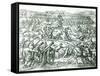 The Battle of Cajamarca, 1532-Theodor de Bry-Framed Stretched Canvas