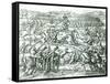 The Battle of Cajamarca, 1532-Theodor de Bry-Framed Stretched Canvas