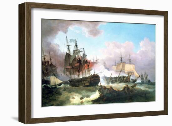 The Battle of Camperdown, 1799-Philip James De Loutherbourg-Framed Giclee Print