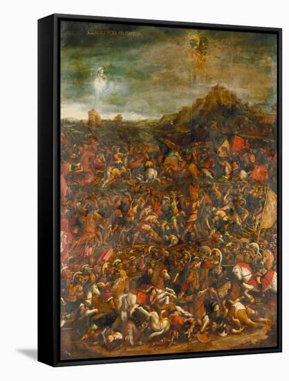 The Battle of Cannae in 216 Bc-Hans Burgkmair-Framed Stretched Canvas