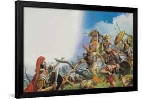 The Battle of Cannae in 216 Bc-Severino Baraldi-Framed Giclee Print