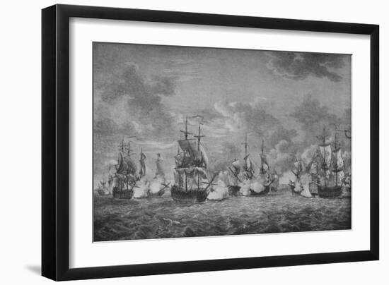 'The Battle of Cap-Français', c1760-Richard Paton-Framed Giclee Print