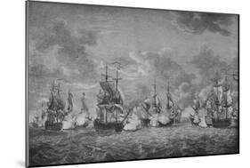 'The Battle of Cap-Français', c1760-Richard Paton-Mounted Giclee Print