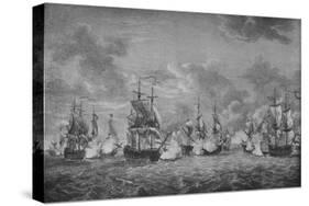 'The Battle of Cap-Français', c1760-Richard Paton-Stretched Canvas