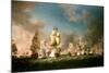 The Battle of Cape Passaro, 11 August 1718, 1767 (Oil on Canvas)-Richard Paton-Mounted Giclee Print